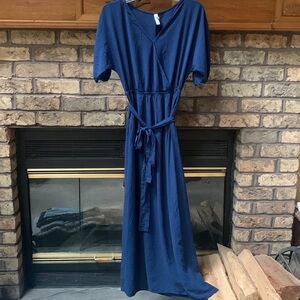 Womens size small long navy blue light weight dress by “xhilaration”